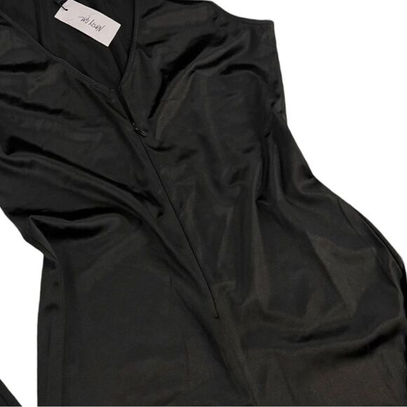 NWT Nasty Gal Slinky Bond Girl Black Zip Front One Piece Catsuit Jumpsuit - Picture 5 of 7